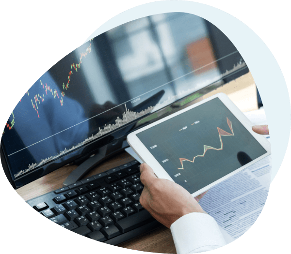 Candlestick and line charts